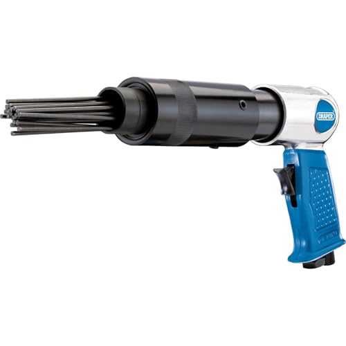 Draper 90 Psi Pistolengriff-Nadelentkalker | 1/4 Zoll BSP Airline-Anschluss | leichtes Aluminiumgehäuse | robustes Reinigungswerkzeug | Frontauspuff | 84131 von Draper