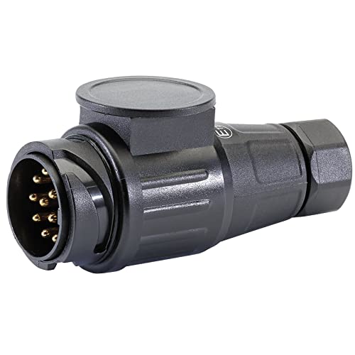 Draper 99659 13-poliger Euro 12 V Doppeleinlass-Abschleppstecker von Draper