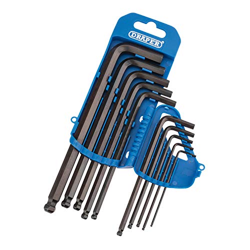 Draper 99761 Sechskantschlüssel-Set mit Kugelkopf, metrisch, 10 Stück von Draper