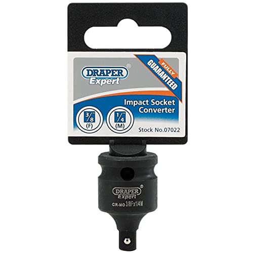 Draper Expert 07022 Kraft-Steckschlüssel-Konverter 3/8 Zoll weiblich x 1/4 Zoll männlich von Draper