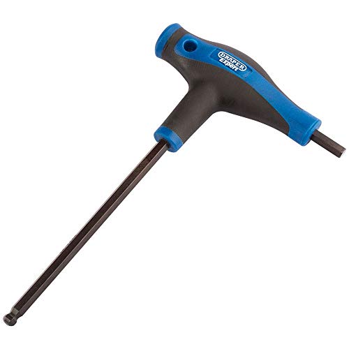 Draper Expert 33910 Sechskant- und Kugelkopf-Inbusschlüssel, metrischer T-Griff, Handwerkzeuge, Sechskantschlüssel, weicher Griff, Chrom-Vanadium-Stahl von Draper