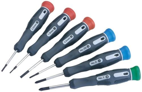 Draper Expert 78924 Soft-Grip Präzisions-Schraubendreher, 6-teiliges Set von Draper