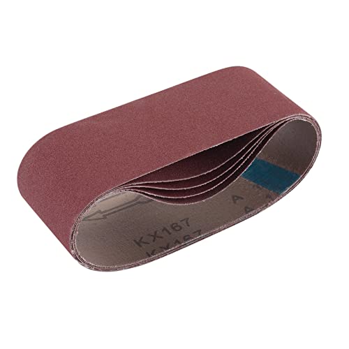 Draper Gewebe-Schleifband 75 x 457 mm Korn 180 (5 Stück) rot, One Size, 09236 von Draper