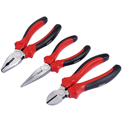 Draper Redline 68001 Zangen-Set 160 mm, mit Soft-Grip-Griffen 3-teilig von Draper REDLINE