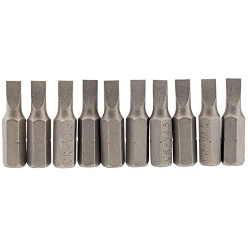 Draper 64027 Schlitz-Bit, 4,5 mm, Sechskant, 25 mm lang, 10 Stück von Draper