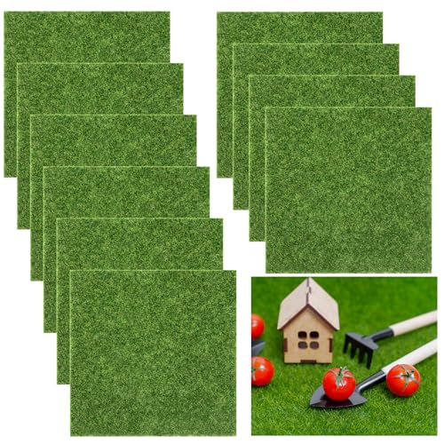 10 Stück Kunstrasen Miniaturgarten, 15x15cm Kunstrasen zum Basteln, Kunstrasen Klein Dekoration, Künstliche Rasen Miniatur Garten Deko für DIY, Miniatur Garten, Mikro Landschaft 10 Stück Kunstrasen Miniaturgarten, 15x15cm Kunstrasen zum Basteln, Kunstrasen Klein Dekoration, Künstliche Rasen Miniatur Garten Deko für DIY, Miniatur Garten, Mikro Landschaft von Draupnir