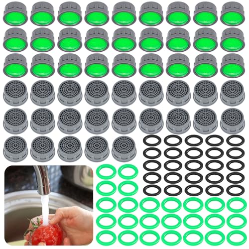 50 Stück Wasserhahn-Belüfter, Durchflussbegrenzer-Einsatz für M22 M24, Wasserhahn-Belüfter, Ersatzteil für Küchen- oder Badezimmerspüle, passend für Innen- und Außengewinde, Wasserhahnbelüfter mit 50 Stück Wasserhahn-Belüfter, Durchflussbegrenzer-Einsatz für M22 M24, Wasserhahn-Belüfter, Ersatzteil für Küchen- oder Badezimmerspüle, passend für Innen- und Außengewinde, Wasserhahnbelüfter mit von Draupnir