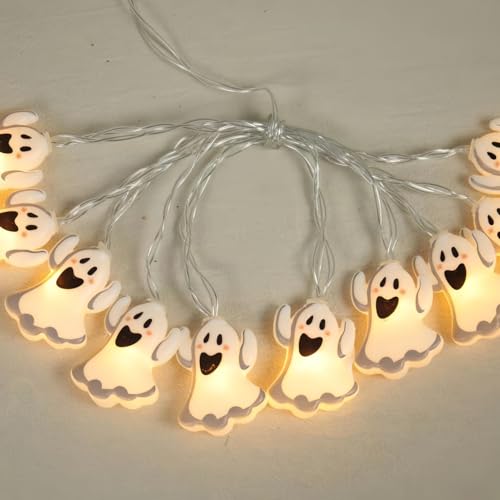 Drawelry Halloween Deko Lichterkette mit USB Angetrieben LED Lichterketten Spinnen Dämonen Geister Kürbis Nacht Lichter für Halloween Party Innen Außen Dekoration (USB-04, 3m) von Drawelry
