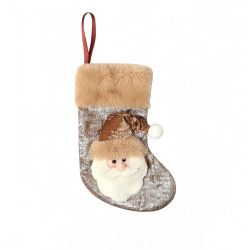 Drawelry Nikolausstrumpf Deko Ornamente Süßigkeiten Geschenktüte Hängende Aufhängen Weihnachtsstrümpfe Weihnachtsbaum Nikolausstiefel Xmas Geschenke für Kamin Wand Treppe (Weihnachtsmann, Braun) Drawelry Nikolausstrumpf Deko Ornamente Süßigkeiten Geschenktüte Hängende Aufhängen Weihnachtsstrümpfe Weihnachtsbaum Nikolausstiefel Xmas Geschenke für Kamin Wand Treppe (Weihnachtsmann, Braun) von Drawelry