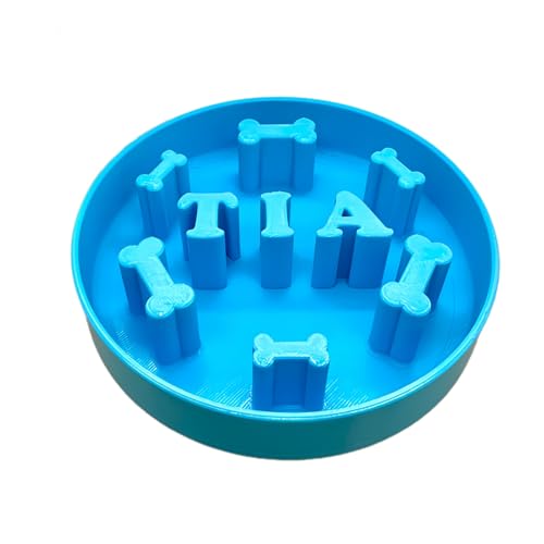 Drawelry Personalisiert 3D Name Gedruckt Langsam Fresser Hunde Näpfe, Interaktiv Hund Kat Haustier Name Fressnäpfe Mit Knochen Anti-Choking, Rutschfest Welpe Fütterung Gift Für Haustier Liebende (A04) Drawelry Personalisiert 3D Name Gedruckt Langsam Fresser Hunde Näpfe, Interaktiv Hund Kat Haustier Name Fressnäpfe Mit Knochen Anti-Choking, Rutschfest Welpe Fütterung Gift Für Haustier Liebende (A04) von Drawelry