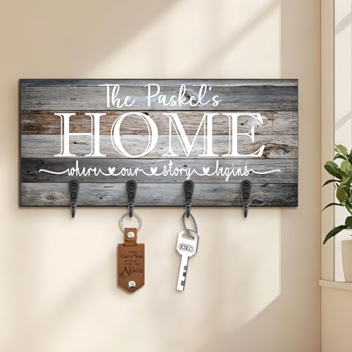 Drawelry Personalisiert Holz Schlüsselhalter mit Namen Gravur 4 Keys Hanger Haken Schlüsselbrett Flur Wand Deko Schlüsselhaken Schlüssel Halter Kreativität Geburtstag Geschenk für Familie Freunde (A3) Drawelry Personalisiert Holz Schlüsselhalter mit Namen Gravur 4 Keys Hanger Haken Schlüsselbrett Flur Wand Deko Schlüsselhaken Schlüssel Halter Kreativität Geburtstag Geschenk für Familie Freunde (A3) von Drawelry