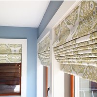 Benutzerdefinierte Flat Roman Shade Fensterbehandlung | Mädchen Schlafzimmer Galbraith & Paul Fabric von DrawnCompany