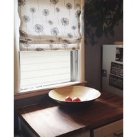 Benutzerdefinierte Flat Roman Shade Fensterbehandlung | Moderner Löwenzahn-stoff Designer Qualität von DrawnCompany
