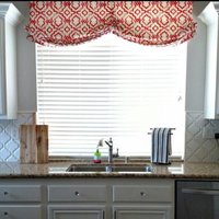 Faux Entspannt Roman Shade Volant | Doppelte Schaufel |Fensterdekoration Nach Maß Designer Qualität von DrawnCompany