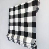 Faux Flat Roman Shade Volant | Z Design At Home Blog Moderner Buffalo Check Von Caitlin Wilson Textiles von DrawnCompany