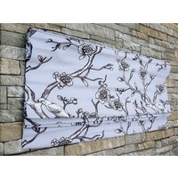 Flat Roman Shade Fensterbehandlung | Dwell Studio Vintage Taube Individuelle Designerqualität von DrawnCompany