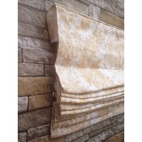 Flat Roman Shade Fensterbehandlung | Nach Maß in Covington Downton Fabric Designer Qualität von DrawnCompany