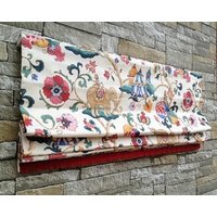 Flat Roman Shade Fensterbehandlung| Streifen Stil | Individuelle Designerqualität von DrawnCompany
