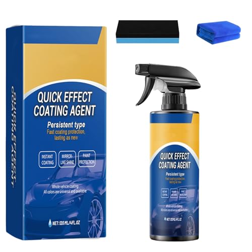 Quick Effect Coating Agent, Advanced Car Quick-Acting Coating Agent Spray, 3 in 1 Hochschutz-Auto-Beschichtungsspray, Auto-Beschichtungsspray für Glanz und Schutz (1) von Drbrrly