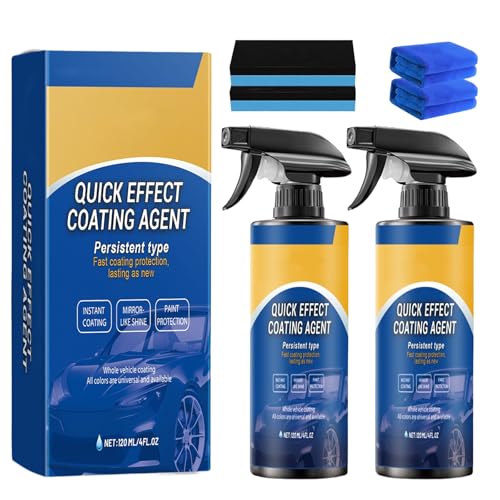 Quick Effect Coating Agent, Advanced Car Quick-Acting Coating Agent Spray, 3 in 1 Hochschutz-Auto-Beschichtungsspray, Auto-Beschichtungsspray für Glanz und Schutz (2) von Drbrrly