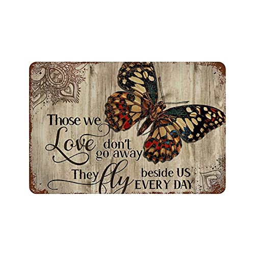 Dreacoss Blechschild mit Aufschrift "Those We Love They Fly Beside Us Every Day", Vintage-Blechschild, Wanddekoration, Metall, Wanddekoration, Geschenk, 14 x 20,3 cm Dreacoss Blechschild mit Aufschrift "Those We Love They Fly Beside Us Every Day", Vintage-Blechschild, Wanddekoration, Metall, Wanddekoration, Geschenk, 14 x 20,3 cm von Dreacoss