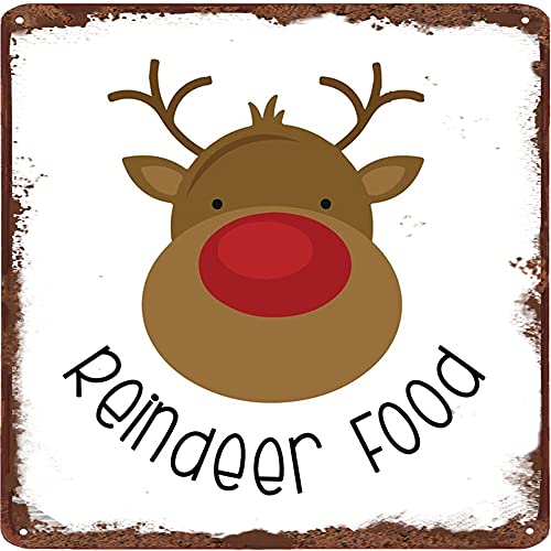 Dreacoss Blechschild mit Rentier-Motiv, Weihnachtsmotiv, für Zuhause, Büro, Café, Bar, Club, Pub, Geschäft, Einweihungsgeschenk, 30,5 x 30,5 cm, quadratisches Schild Dreacoss Blechschild mit Rentier-Motiv, Weihnachtsmotiv, für Zuhause, Büro, Café, Bar, Club, Pub, Geschäft, Einweihungsgeschenk, 30,5 x 30,5 cm, quadratisches Schild von Dreacoss
