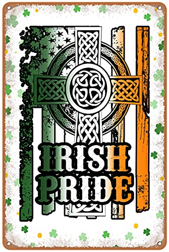 Dreacoss Irish Pride keltisches Blechschild, Glücksbringer, Segens-Blechschild, Koboldschild, Retro-Kunst, Bar, Restaurant, Garage, Metall-Blechschild, 14 x 20,3 cm Dreacoss Irish Pride keltisches Blechschild, Glücksbringer, Segens-Blechschild, Koboldschild, Retro-Kunst, Bar, Restaurant, Garage, Metall-Blechschild, 14 x 20,3 cm von Dreacoss