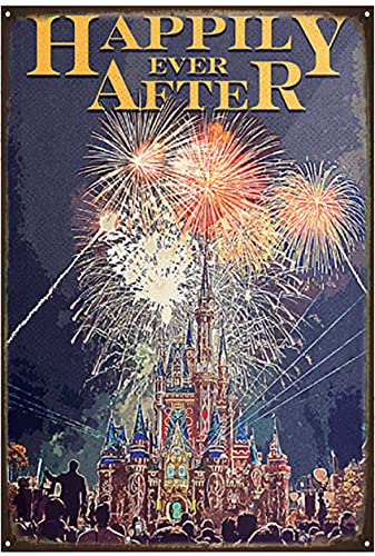 Dreacoss Metall-Blechschild im Vintage-Stil, Wanddekoration – Zuhause/Badezimmer/Klassenzimmer/Büro/Café/Bar, Dekoration, Kunst, Blechschild, Aufschrift "Happily Ever After Firework", Retro, beste Dreacoss Metall-Blechschild im Vintage-Stil, Wanddekoration – Zuhause/Badezimmer/Klassenzimmer/Büro/Café/Bar, Dekoration, Kunst, Blechschild, Aufschrift "Happily Ever After Firework", Retro, beste von Dreacoss