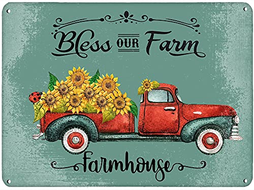 Dreacoss Vintage-Blechschild mit Aufschrift "Farm The Olde Flowers Shop, Fresh Cut Sunflowers", Vintage-Blechschild, Blumenschild, Blumen-Wandkunst für Zuhause, Büro, Café, Bar, Club, Pub Dreacoss Vintage-Blechschild mit Aufschrift "Farm The Olde Flowers Shop, Fresh Cut Sunflowers", Vintage-Blechschild, Blumenschild, Blumen-Wandkunst für Zuhause, Büro, Café, Bar, Club, Pub von Dreacoss