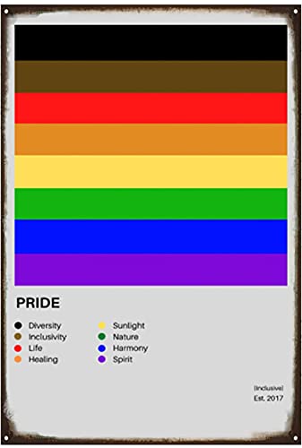Dreacoss Vintage Metall-Blechschild Wanddekoration – Zuhause/Badezimmer/Büro/Café/Bar, Dekoration, Kunst, Blechschild, inklusive Stolz | LGBTQ | Pride Art | Regenbogenflagge | Gay Pride Best Wall Dreacoss Vintage Metall-Blechschild Wanddekoration – Zuhause/Badezimmer/Büro/Café/Bar, Dekoration, Kunst, Blechschild, inklusive Stolz | LGBTQ | Pride Art | Regenbogenflagge | Gay Pride Best Wall von Dreacoss