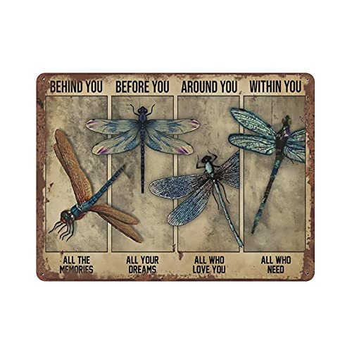Libelle Behind You All Your Memories Retro-Blechschild Libellen-Liebhaber, Geschenk für Damen und Herren, Metall-Blechschild für Studentenwohnheim, Büro, Dekoration, Lounge-Dekor, Handwerk Libelle Behind You All Your Memories Retro-Blechschild Libellen-Liebhaber, Geschenk für Damen und Herren, Metall-Blechschild für Studentenwohnheim, Büro, Dekoration, Lounge-Dekor, Handwerk von Dreacoss