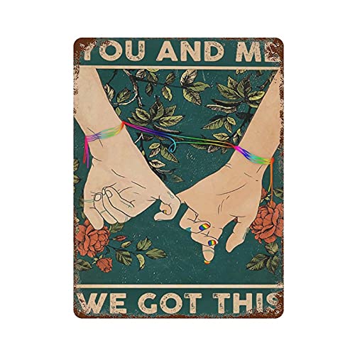 Metall-Blechschild, Retro-Stil, Neuheitsposter, Eisenmalerei, You And Me We Got This Blechschild, Paar-Blechschild, Love Pride, Blechschild, Jahrestag, Wandkunst, Geschenk, Wanddekoration, Plaketten Metall-Blechschild, Retro-Stil, Neuheitsposter, Eisenmalerei, You And Me We Got This Blechschild, Paar-Blechschild, Love Pride, Blechschild, Jahrestag, Wandkunst, Geschenk, Wanddekoration, Plaketten von Dreacoss
