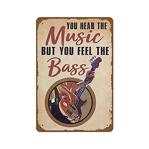 Poster mit Aufschrift "You Hear The Music But You Feel The Bass", für Bassgitarre, Musikliebhaber, Bassspieler, Geschenk, für Bassgitarren, Heißer Kaffee, Blechschild, Cafe, 140x200 mm Poster mit Aufschrift "You Hear The Music But You Feel The Bass", für Bassgitarre, Musikliebhaber, Bassspieler, Geschenk, für Bassgitarren, Heißer Kaffee, Blechschild, Cafe, 140x200 mm von Dreacoss