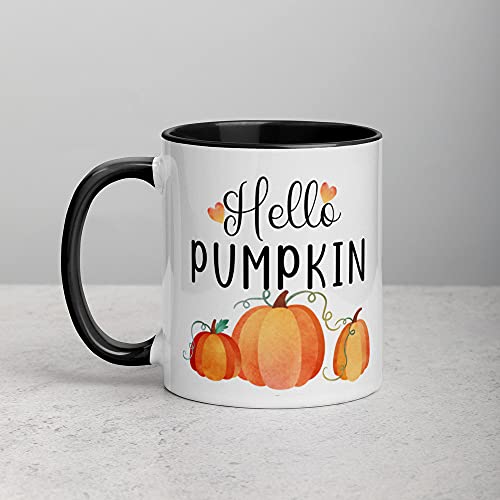 Tasse mit Aufschrift Hello Pumpkin Fall niedlicher HerbstTasse MorgenKürbisKaffeetasse ThanksgivingTasse Geschenk für Sie KürbisGewürz Tee Kaffeetasse lustige Geschenke für Ihn Ihn 325 ml von Dreacoss