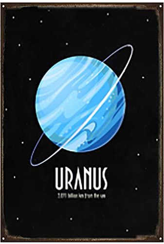 Vintage Metall-Blechschild Wanddekoration – Zuhause/Badezimmer/Klassenzimmer/Büro/Café/Bar, Dekoration, Kunst, Blechschild Uranus – Sonnensystem – Wandkunst – Planetenkunst – Kinder-Wandkunst, beste Vintage Metall-Blechschild Wanddekoration – Zuhause/Badezimmer/Klassenzimmer/Büro/Café/Bar, Dekoration, Kunst, Blechschild Uranus – Sonnensystem – Wandkunst – Planetenkunst – Kinder-Wandkunst, beste von Dreacoss