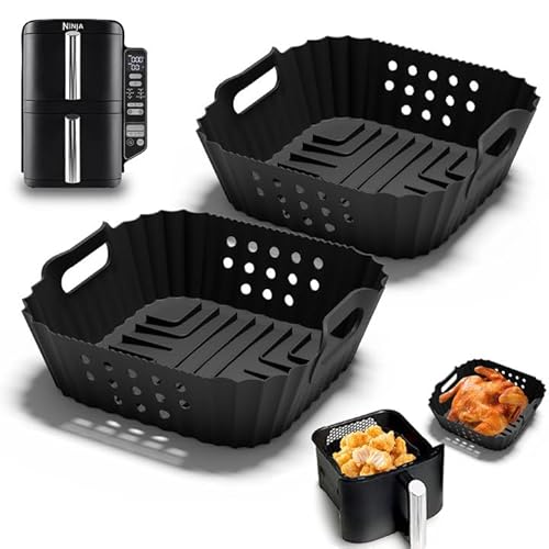 2 Stück Ninja Heißluftfritteuse Zubehör für Ninja Double Stack XL SL300EU, Ninja Heißluftfritteuse Double Stack für Foodi Max Dual Zone 7,6L Ninja SL300EU, Ninja Double Stack XL Zubehör von Dreaku