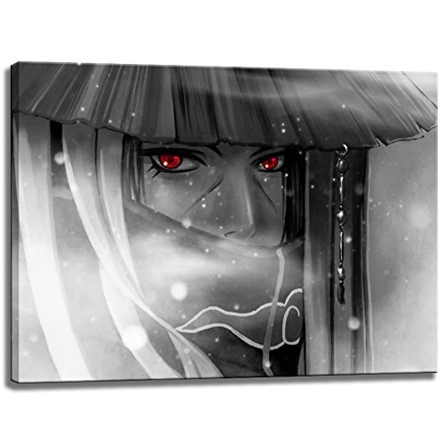 Dream-Arts Itachi, Naruto Motiv auf Leinwand im Format: 80x60 cm. Hochwertiger Kunstdruck als Wandbild. Billiger als EIN Ölbild! Achtung KEIN Poster oder Plakat! von Dream-Arts