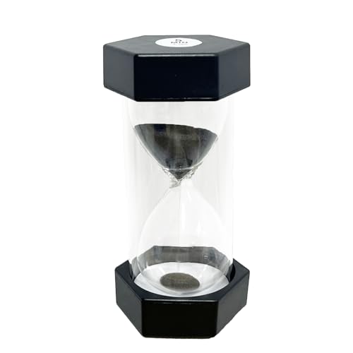 Sanduhr für Kinder, Sanduhre, Sanduhren Set Kinder, Sanduhr-Timer, Sanduhr Glas Timer, Küchen-Timer-Uhr, Zeitmanagement-Assisten, Kreative Geschenke, 5 Minuten, Schwarz von Dream HorseX