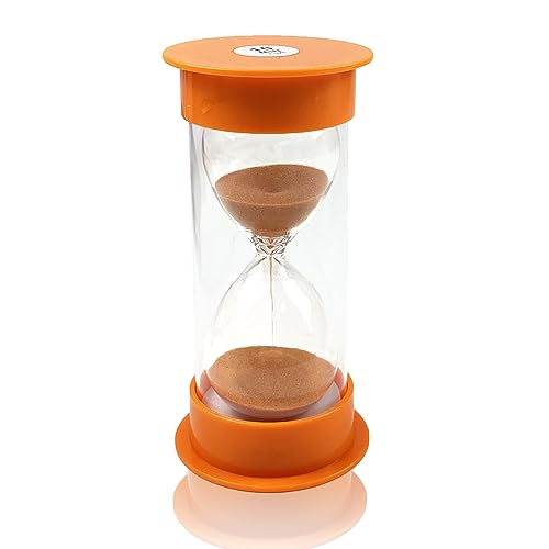 Sanduhr für Kinder, Sanduhre, Zylindrische Sanduhr, Sanduhren Set Kinder, Sanduhr-Timer, Sanduhr Glas Timer, Küchen-Timer-Uhr, Zeitmanagement-Assisten, Kreative Geschenke (10 Minuten, Orange) von Dream HorseX