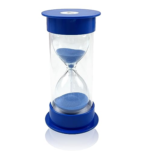 Sanduhr für Kinder, Sanduhre, Zylindrische Sanduhr, Sanduhren Set Kinder, Sanduhr-Timer, Sanduhr Glas Timer, Küchen-Timer-Uhr, Zeitmanagement-Assisten, Kreative Geschenke (5 Minuten, Blau) von Dream HorseX