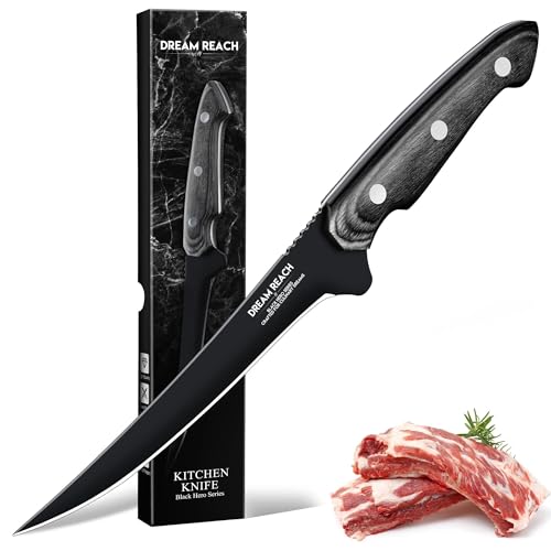 Dream Reach Filetiermesser Fisch Ausbeinmesser - Scharfe Fischmesser Full Tang Küchenmesser für Fisch und Fleisch, Profi Fischfiletmesser für Küche Barbecue Geburtstag Eltern Geschenk Dream Reach Filetiermesser Fisch Ausbeinmesser - Scharfe Fischmesser Full Tang Küchenmesser für Fisch und Fleisch, Profi Fischfiletmesser für Küche Barbecue Geburtstag Eltern Geschenk von Dream Reach