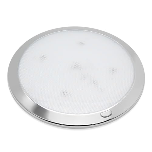 Dream lighting 12 Volt LED Deckenlampe Dimmbar für Wohnmobil Camper Wohnwagen Deckenleuchte Warmweiß 3000K Boot Innenbeleuchtung LED Lampe Ultradünne Runde Leuchte 216MM 14,2W 830LM von Dream lighting
