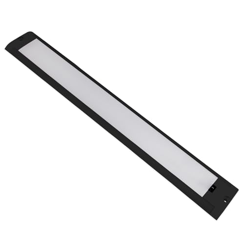 Dream lighting LED Lichtleiste 12v Wohnmobil Schwarz LED Lampe Wohnwagen mit Bewegungsmelder Ultra Flach Innen Küchen Spüle Beleuchtung Warmweiss 42CM von Dream lighting