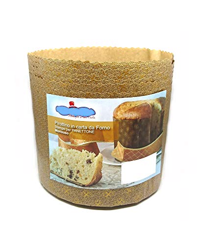 Backform Panettone 1kg hoch – 5 Stück – Ragout Einweg aus Papier-Ofen – Ideal für Panettone, Panettone Gastronomie, mit Weihnachtsmotiv, Pan Brioche, Pan Dolce etc. [Dream's Party] von Dream' s Party