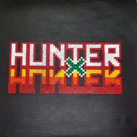Hama Bügelperlen | Hunter X Hxh Logo Anime Wanddeko Zum Aufhängen von Dream9aze
