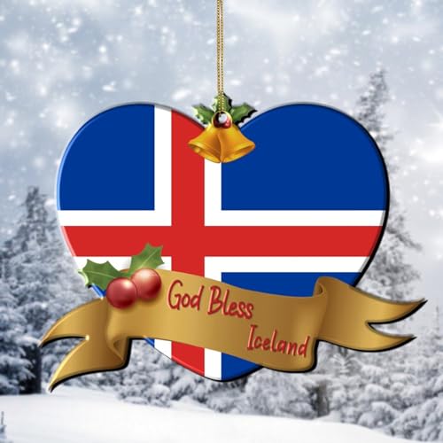 2D Acryl Merry Christmas Nation Flaggen Ornamente, Herz Gott Segen Island Flagge Ornamente Dekoration für Weihnachtsbaumkugeln Strumpffüller Hängende Andenken Weihnachten Neujahr Gedenkgeschenke 2D Acryl Merry Christmas Nation Flaggen Ornamente, Herz Gott Segen Island Flagge Ornamente Dekoration für Weihnachtsbaumkugeln Strumpffüller Hängende Andenken Weihnachten Neujahr Gedenkgeschenke von DreamAutumn
