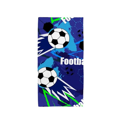 DreamBay Handtuch Set von 2 Fußball Fußball Junge Abstrakt Spiel Sport Handtücher Fingerspitzen Handtücher Gesicht Küche Badezimmer Handtuch von DreamBay