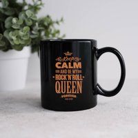 Rock'n'roll Queen 11Oz Schwarze Tasse, Ein Bisschen Hippie Ein Rock N Roll Lass Mich Meine Krone Becher Anpassen - Tasse Kaffeetasse von DreamBiGStudioShop