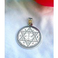 Pentagramm-Unicursal-Hexagramm, Weibliches Hexagramm. Silber 925 von DreamCatcherByNatali