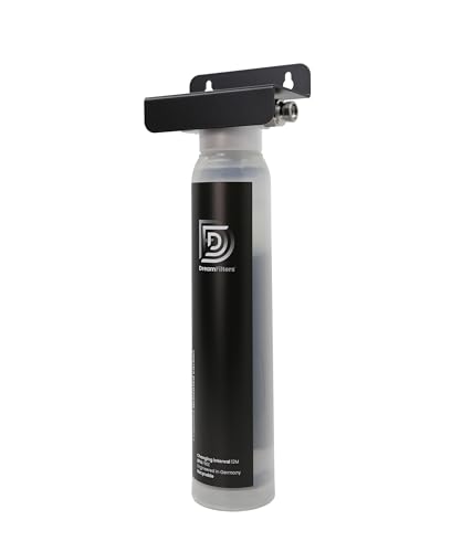 AquaUno Untertisch-Wasserfilter. Aktivkohlefilter für Küchenarmatur inkl. 3/8" Panzerschläuche. Wasserfilter für Wohnmobil oder Food track - Kapazität: 30.000 Liter. von DreamFilters